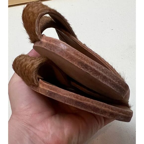 Huma Blanco Odessa Camel Pony Slide Sz. 37 (US 6.5) - Picture 8 of 8